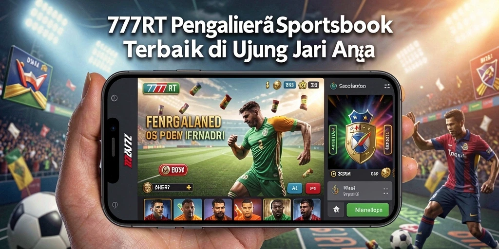 Tampilan menarik dan interaktif dari gameplay Sportsbook 777RT.