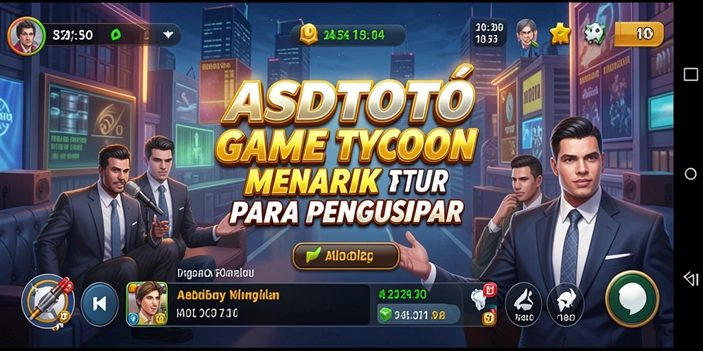 Screenshot gameplay ASDTOTO menampilkan momen seru saat mengelola bisnis.