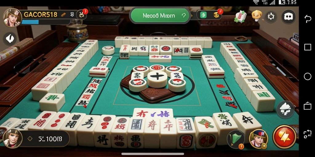 Screenshot GACOR518 menunjukkan pengalaman bermain Mahjong yang menyenangkan.