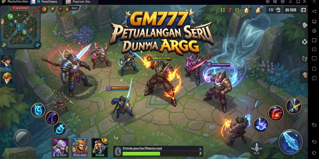Tampilan gameplay seru dengan pertarungan dinamis dan strategi yang mendebarkan.