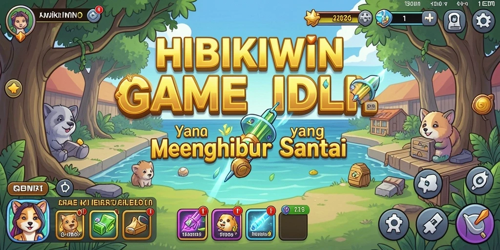 Tampilan gameplay HIBIKIWIN yang santai dan menarik.