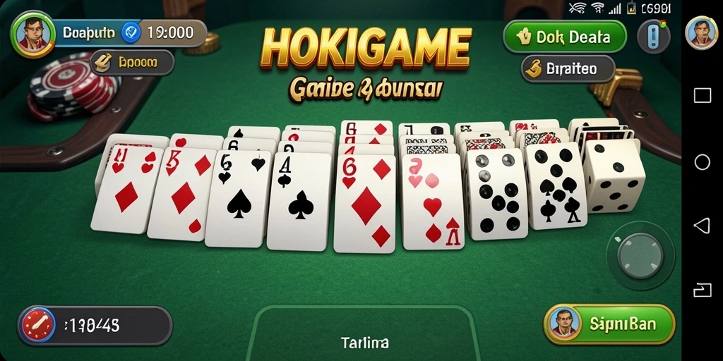 Tampilan gameplay HOKIGAME yang menyenangkan dan kompetitif.
