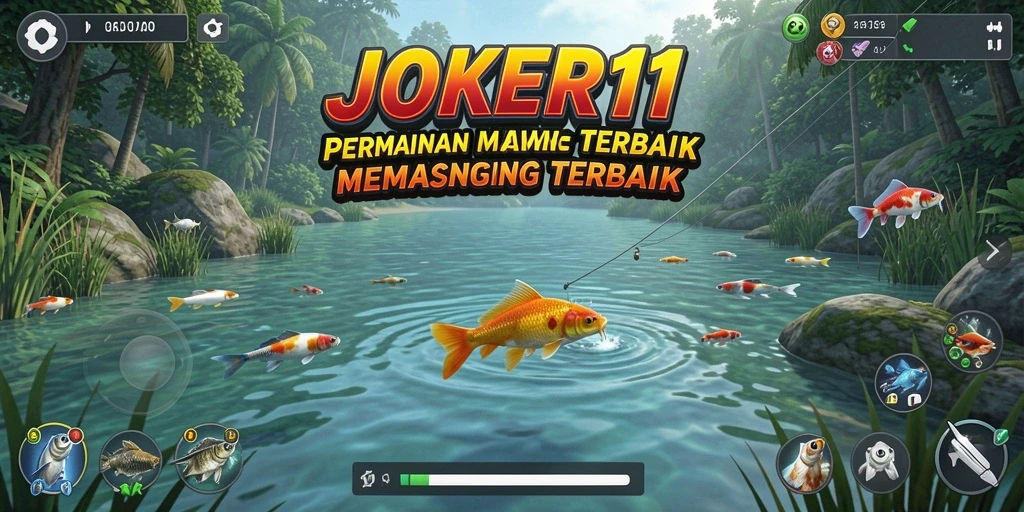 Tampilan gameplay menarik dari JOKER11 dengan aksi memancing yang menantang.