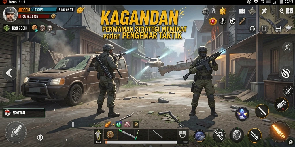 Tampilan seru gameplay KAGANDAN dengan aksi strategi mendebarkan.
