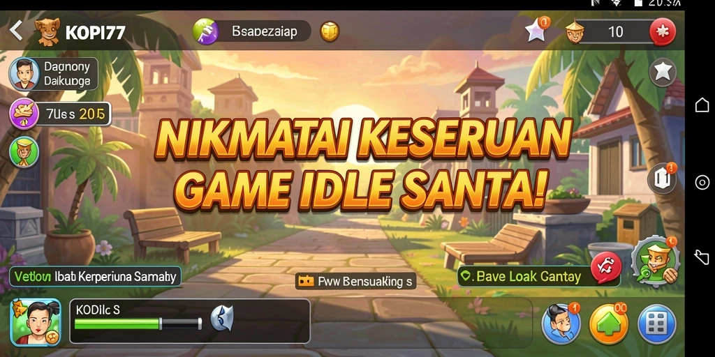 Screenshot KOPI77 menunjukkan gameplay pengelolaan kafe yang menarik.