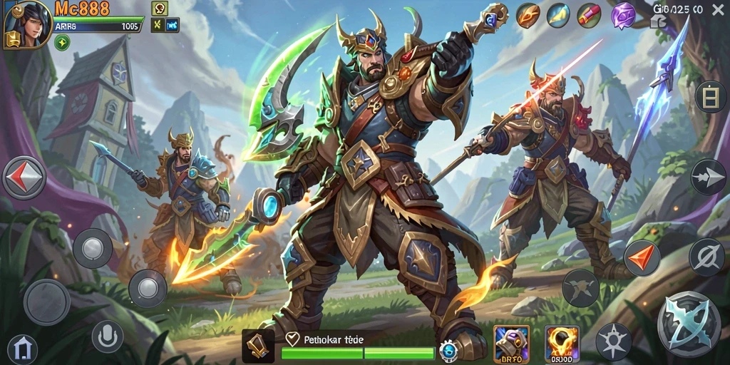 Gameplay menarik dan mendebarkan dalam MC888ARPG.