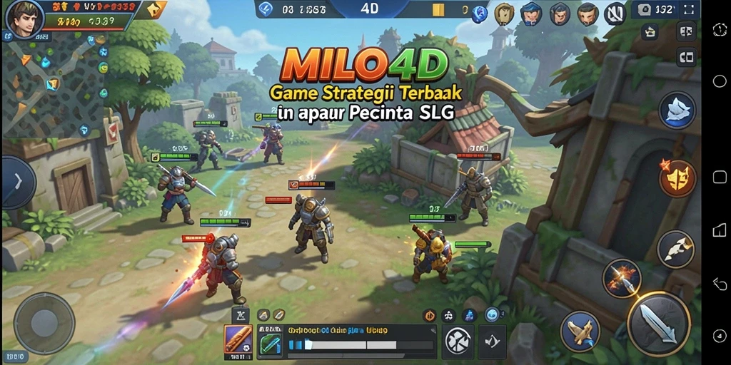 Tampilan gameplay menarik dari MILO4D, strategi perang yang seru.