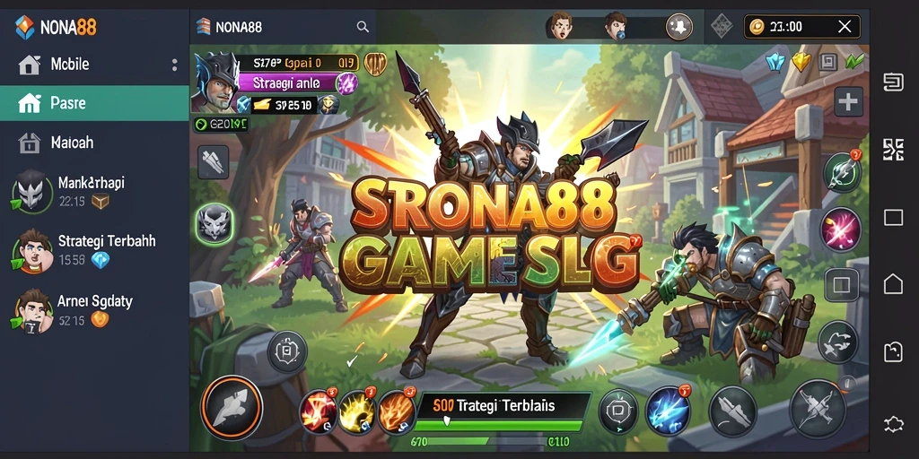 Tampilan gameplay NONA88 yang menegangkan dan strategis.