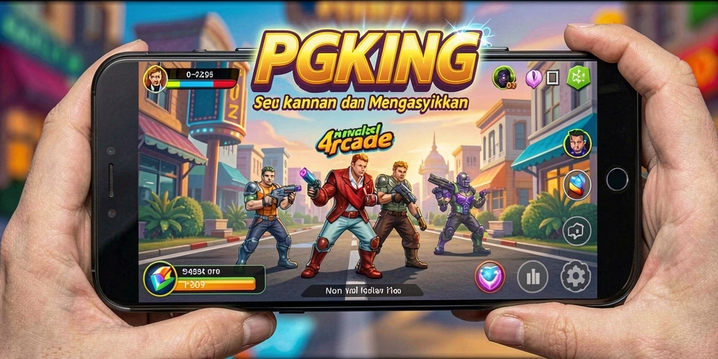Screenshot PGKING menampilkan gameplay Arcade yang mendebarkan.