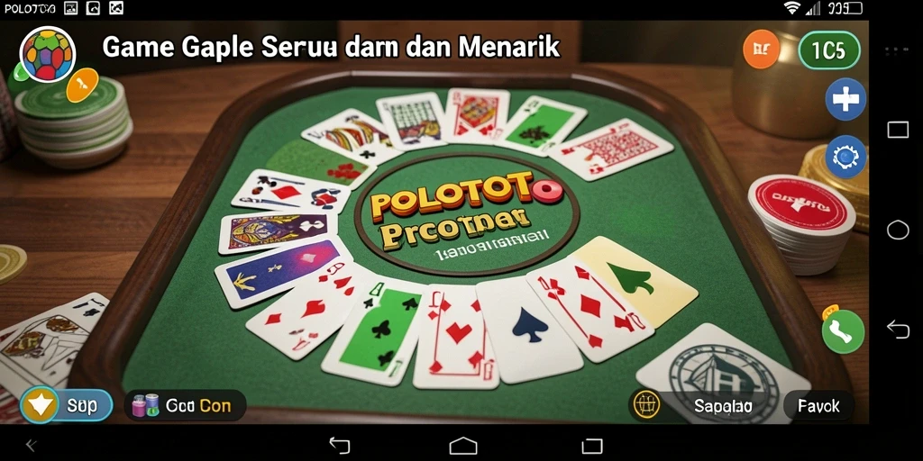 Screenshot pengalaman seru bermain Gaple di POLOTOTO.