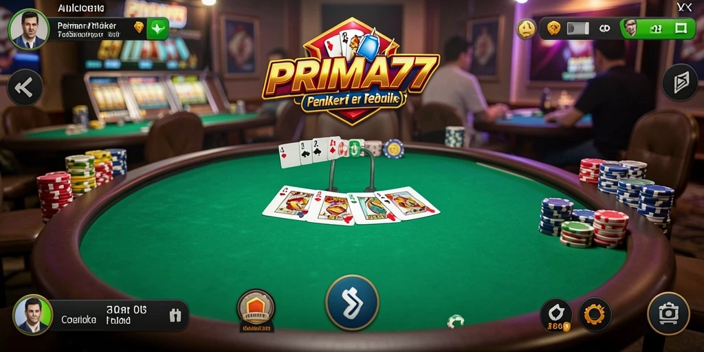 Tampilan gameplay seru PRIMA77 yang memikat para penggemar Poker.