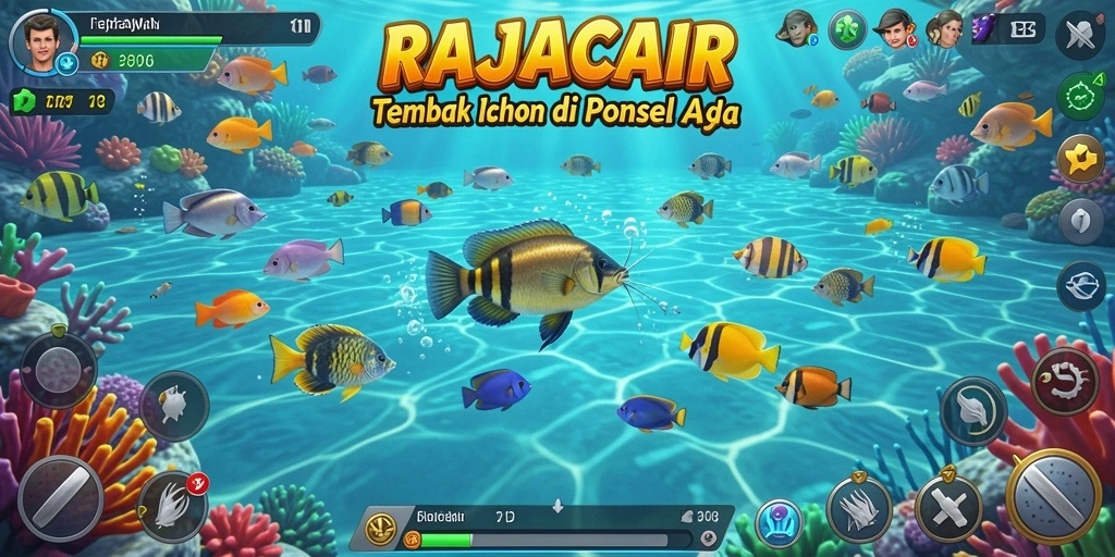 Tampilan gameplay seru Tembak Ikan RAJACAIR