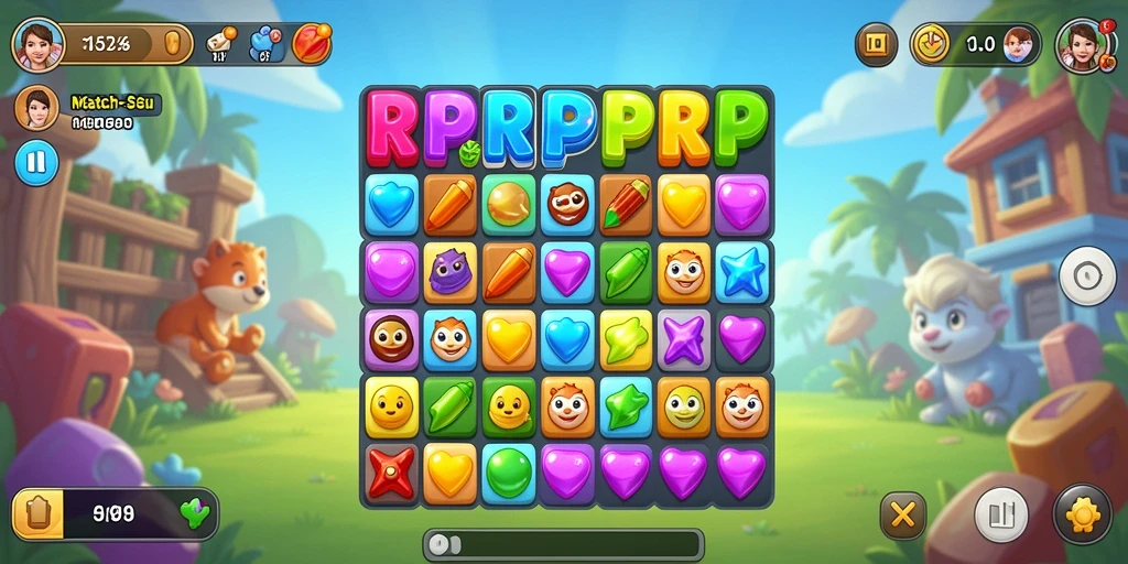 Tampilan menarik dari gameplay RPRPRP yang penuh warna dan tantangan.