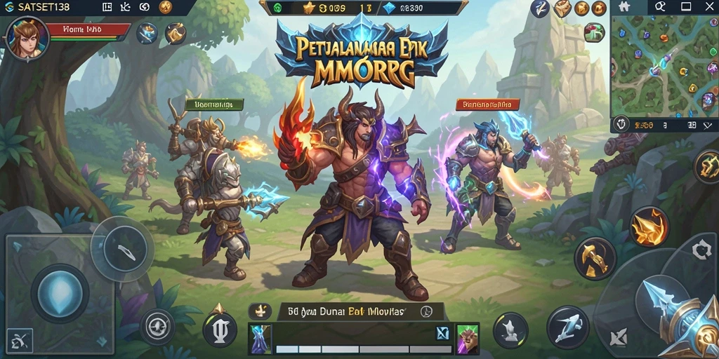 Gameplay seru SATSET138 dalam petualangan dunia MMORPG.