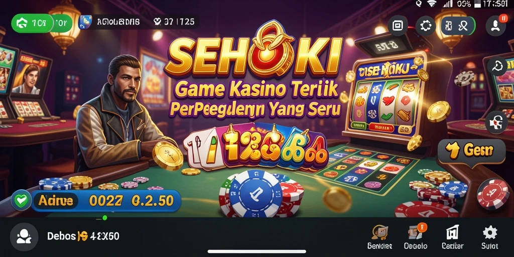 Screenshot gameplay SEHOKI menampilkan pengalaman kasino yang mendebarkan.