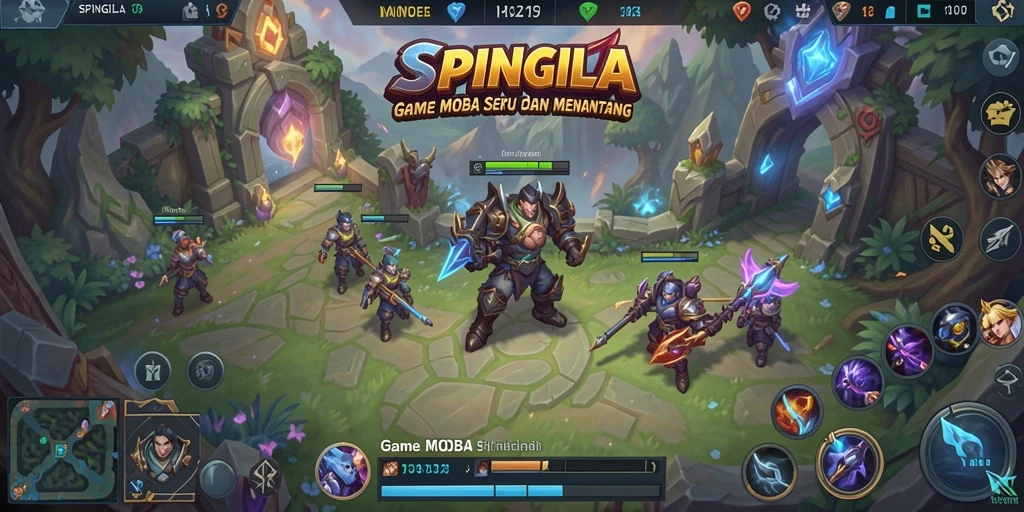 Tampilan gameplay SPINGILA yang menegangkan dan penuh strategi.