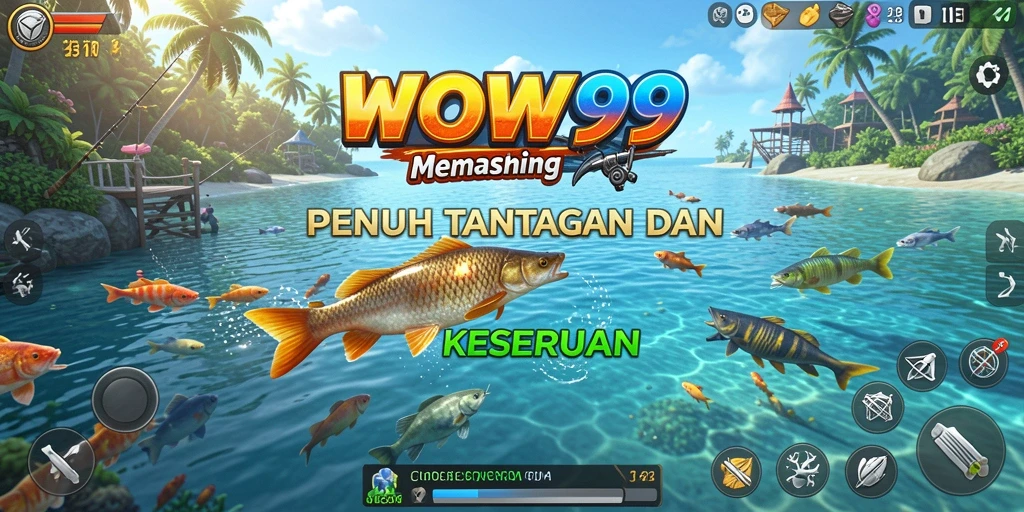 Tampilan gameplay WOW99 dengan aksi memancing yang seru dan menantang.